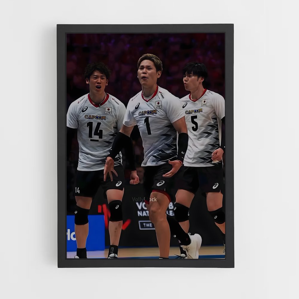 Poster Japan de national – affiche Volleyball (vue 2)